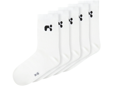 Name It bright white logo strømper (5-pack)